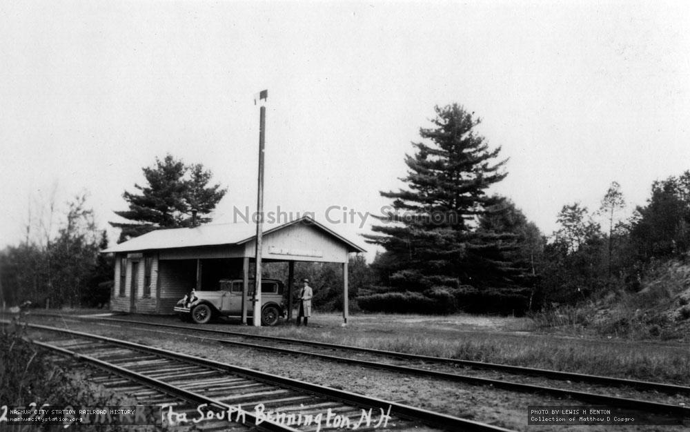 Postcard: Boston & Maine Railroad Station, South Bennington, New Hampshire